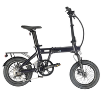 Vélo électrique pliable TopRideX 2026 16 pouces, cadre en alliage d'aluminium, batterie lithium, moyeu arrière, homologué pour le transport urbain multi-modus