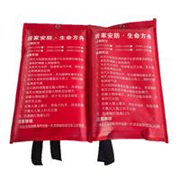 Couverture anti-feu en fibre de verre enduite de silicone, résistante à la chaleur, ignifuge, 6FT X 6FT, blanche, pour la maison, la cuisine, la voiture