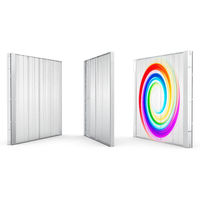 Panneaux d'affichage LED en film de verre transparent MILEC pour extérieur et intérieur, écrans à bande LED, luminosité 1000 cd, garantie 3 ans