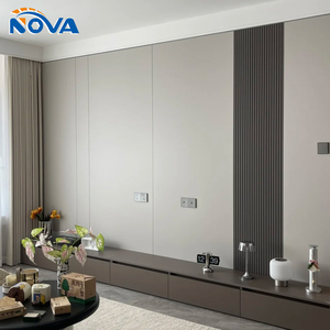 Panneaux muraux décoratifs en bambou plastique écologiques, imperméables, ignifuges, pour hôtels, bureaux, hôpitaux, modernes et brillants - Product Image 3