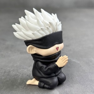 Action Figure in PVC Versione Q di Jujutsu Kaisen, Modellino <span class=keywords><strong>Anime</strong></span> da Auto di <span class=keywords><strong>Gojo</strong></span> <span class=keywords><strong>Satoru</strong></span> in Posizione Seduta - Product Image 3