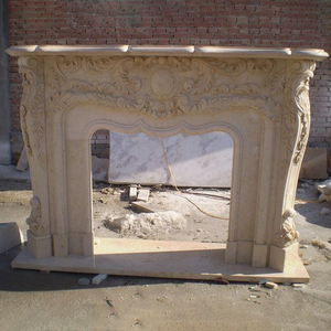 别墅装饰用多层大理石壁炉格里芬雕塑环绕 - Product Image 3