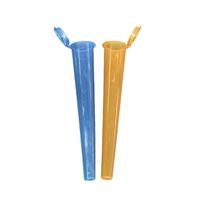 Tube en plastique coloré résistant aux enfants, flacon conique à ouverture facile avec logo personnalisé