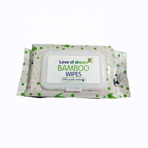 80 lembar Tisu Basah Ramah Lingkungan Organik Biodegradable dari Bambu Antibakteri untuk Membersihkan Tangan 100% Alami Tisu Basah Bayi - Product Image 3