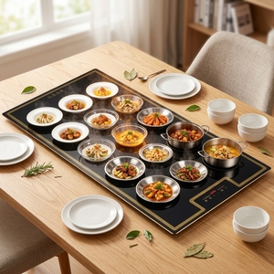 Plaque chauffante portable pour appareils de cuisine, avec contrôle tactile intelligent, de conception allemande, pour buffet, en fer, de qualité supérieure - Product Image 1