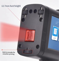 Máquina impresora de inyección de tinta de codificación de número de lote de código de fecha QR portátil semiautomático nuevo Motor PLC máquina de codificación de impresión a granel