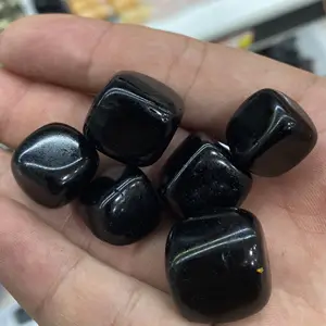 Đá Obsidian Tự Nhiên Hình Vuông Nguyên Bản Đá Pha Lê Trị Liệu Mở Rộng Đồ Trang Trí Thủ Công Bằng Pha Lê