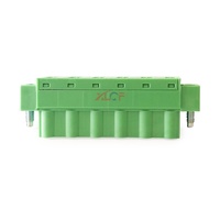 Bornier à visser en laiton 6 pôles, espacement des bornes 7,62 mm, pour fils >30 AWG, 18A