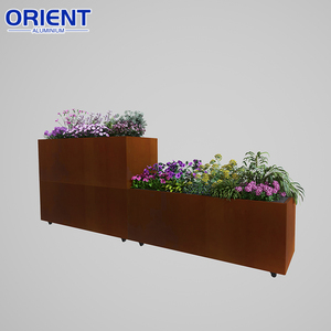 Large Metal <strong>Planter</strong> and Outdoor Metal <strong>Planter</strong> Maintains Its Finish for Years Metal Flower <strong>Planter</strong> Fits Tight Spaces - Product Image 5
