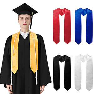 Vente en gros OEM Tissu unisexe Kente Étole de graduation Ébauches de sublimation Ceinture de diplômé en vrac Étole d'honneur classe LOGO personnalisé - Product Image 2