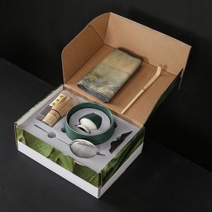 Customized logo 7PCS <b>Gift</b> <b>Box</b> Professional Matcha Kit Luxury Japanese Chawan Matcha Whisk Set with Ceramic Matcha Bowl - Product Image 6