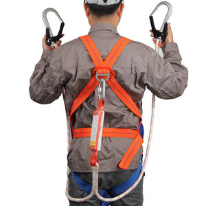 Arnés de Seguridad de Cuerpo Completo para Alturas, Material de Poliéster con Ganchos Cromados, Cinturón de Seguridad Anticaídas - Product Image 3
