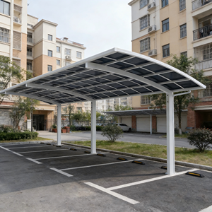 Abri de voiture en aluminium avec <span class=keywords><strong>toit</strong></span> en polycarbonate pour garage simple – <span class=keywords><strong>Carport</strong></span> en aluminium pour voiture - Product Image 2