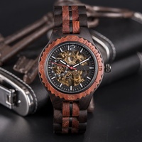 Montre mécanique en bois naturel, montre-bracelet en bois, montre automatique pour couple, montre en bois pour amoureux, cadeau en bois
