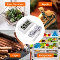 Termómetro Digital LCD con Sonda Externa para Refrigerador, Congelador, Acuario