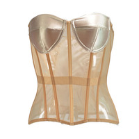 Corset Sexy en maille pour femmes, Corset transparent, Corset et bustier modelant le corps, Offre Spéciale