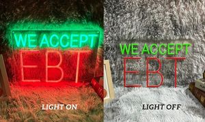 Letrero de Neón Personalizado con Logotipo EBT, Luces de Neón Decorativas para Colgar en la Pared, Letreros de Neón Personalizados para Tiendas de Comestibles - Product Image 4