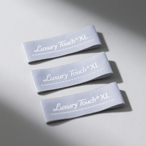 Étiquettes de vêtements tissées personnalisées pour petites entreprises, marquage DIY, satin, taffetas, coton, étiquettes à coudre, sans minimum de commande - Product Image 4
