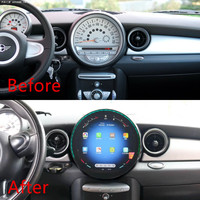 Lecteur DVD de voiture 11,8 pouces, autoradio Android, écran tactile, navigation GPS, Carplay pour BMW Mini R56 2007-2010