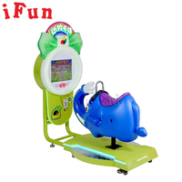 Manège à bascule pour enfants en forme de âne, machine à bascule animale, jeu interactif à jetons, jeu à bascule, aire de jeux intérieure, manèges pour enfants