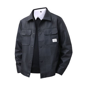 เสื้อโค้ทโลโก้แบบกำหนดเองสำหรับผู้ชาย แฟชั่นฤดูใบไม้ร่วงและฤดูหนาว ทรงหล่อเข้ารูป ปกเสื้อแบบจ๊อกเกอร์ สวมใส่สบาย เหมาะสำหรับกิจกรรมกลางแจ้งในฤดูใบไม้ผลิ - Product Image 4