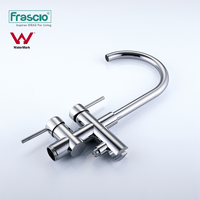 Frascio Rain Ensemble de robinet de bain et douche en laiton noir mat avec douchette à main Mitigeur de baignoire de salle de bain autoportant