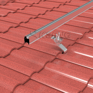 Rail de fixation solaire résistant au vent pour toiture en tuiles, rail en aluminium pour système de montage de panneaux solaires - Product Image 1
