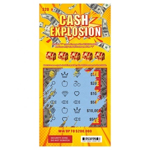 Billets de loterie à gratter personnalisés, impression couleur, OEM ODM, impression numérique pour loterie - Product Image 5