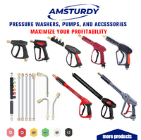 AMSTURDY Pistolet et tuyau pour nettoyeur haute pression Pistolet pour nettoyeur haute pression pour voiture Lance à mousse pour neige