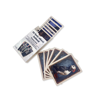 Cartes à jouer en papier verni brillant de haute qualité, style islandais, avec logo personnalisé et bords dorés et roses