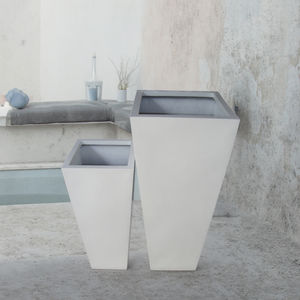 Pots de jardin Jardinières Jardinières en fibre de verre Pots de fleurs Set 2 pièces Design dernier cri - Product Image 1