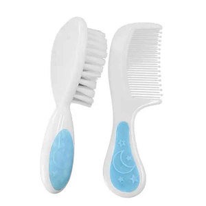 Ensemble de brosses et peignes pour bébé en silicone PP sans BPA, doux et sûrs, pour les soins capillaires <span class=keywords><strong>des</strong></span> nourrissons de 0 à 4 ans, kit de toilettage pour nouveau-nés - Product Image 2