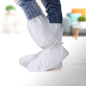 SJ housse de pluie extérieure couvre-chaussures plats antidérapants couvre-bottes imperméables jetables vente en gros OEM