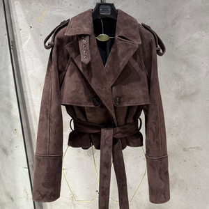 Hot <strong>Sales</strong> Vintage Suede <strong>Jackets</strong> Genuine Sheep Leather <strong>Jacket</strong> Suede <strong>Jackets</strong> for <strong>Ladies</strong> - Product Image 2