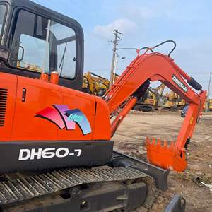 Excavadora de cadenas Doosan DH60-7 de 6 toneladas, máquina de segunda mano de alta calidad con motor, bomba y componentes de cojinetes originales. - Product Image 3