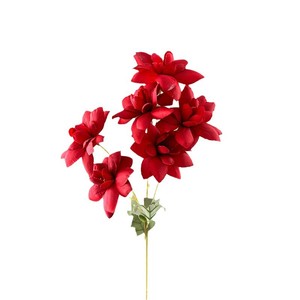 Fleurs artificielles Pingping à 6 têtes, en soie réaliste, pour décoration de mariage, accessoires de photographie extérieure, décoration intérieure - Product Image 5