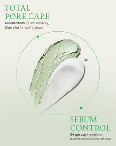 Mascarilla facial de barro calmante y arcilla <span class=keywords><strong>para</strong></span> el cuidado de los poros de tomate verde natural - Product Image 2