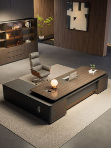 Modern Luxury Office Furniture Executive Desk Luxury L-shaped Executive Desk China Manufacturer Boss Table - Product Image 2