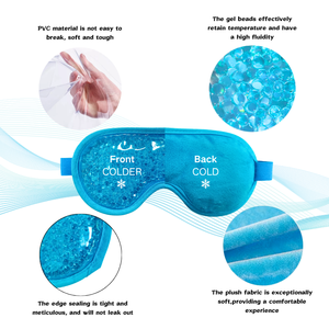 Reusable 21x10.5cm Cooling Gel Beads Eye <b>Pack</b> Hot/Cold Therapy Eye Fatigue Swelling Relief Fades Dark Circles Smooths Fine Lines - Product Image 3