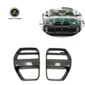Couverture de grille de <span class=keywords><strong>rein</strong></span> de capot avant <span class=keywords><strong>en</strong></span> Fiber de carbone G80 G82 M4 vor-style Aero pour BMW G80 M3 G82 G83 M4 2022 - Product Image 1