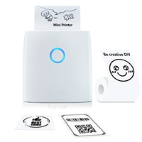 Imprimante photo thermique portable mini de poche 58 mm 203 dpi, unité mobile facile à utiliser, papier pour étiquettes pour enfants, cadeau