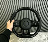 Volante de Coche de Fibra de Carbono y Cuero Genuino Personalizado de Alta Calidad, en Oferta, para Benz W204 S204 C204 W212 W212 C207 A207 X204 W218