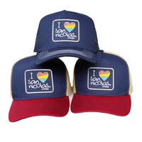Casquette de sport 5 panneaux personnalisée avec logo brodé, Gorras en coton bleu marine de haute qualité, Casquette Trucker pour homme, Casquette Dad Hat