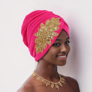 HZM-24308 fleur <span class=keywords><strong>chimio</strong></span> Turban automne <span class=keywords><strong>Bonnet</strong></span> chimiothérapie casquette sommeil torsion Turban cheveux accessoires pour femmes - Product Image 3