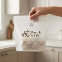 Bolsa de Cocción al Vapor para Microondas con Impresión Personalizada, Libre de BPA, Apta para Alimentos, Resistente al Calor, con Cierre Hermético, para Vegetales y Pollo