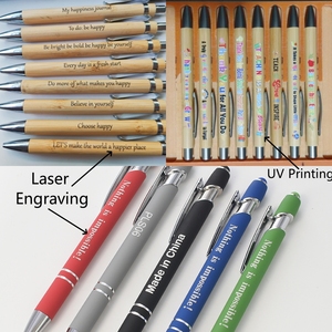 Pulpen Kustom Grosir Soft Touch Stylus Hadiah Promosi Iklan Personalisasi DIY Logo Anda Pulpen Promosi Bisnis Logam - Product Image 5