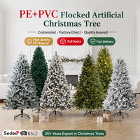 Sapin de Noël Artificiel Haut de Gamme 150 cm – Vainqueur du Test – Pliable pour Intérieur – Avec Support en Bois et Sac de Rangement – Pure Living