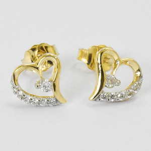 Orecchini a perno a cuore vuoto da donna, graziosi accessori per l'orecchio da indossare tutti i giorni, per outfit casual e come regalo - Product Image 4