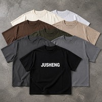 Hochwertiges 230g Schweres 100% Baumwoll-Blanko-Oversize-Herren-T-Shirt mit individuellem Siebdruck, Digitaldruck, umweltfreundlich und knitterfrei