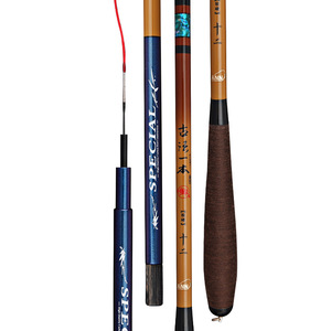 Canne à pêche télescopique spéciale en fibre de carbone 6m, action moyenne rapide, pour carpe crucian, style taïwanais, légère, canne à main - Product Image 5